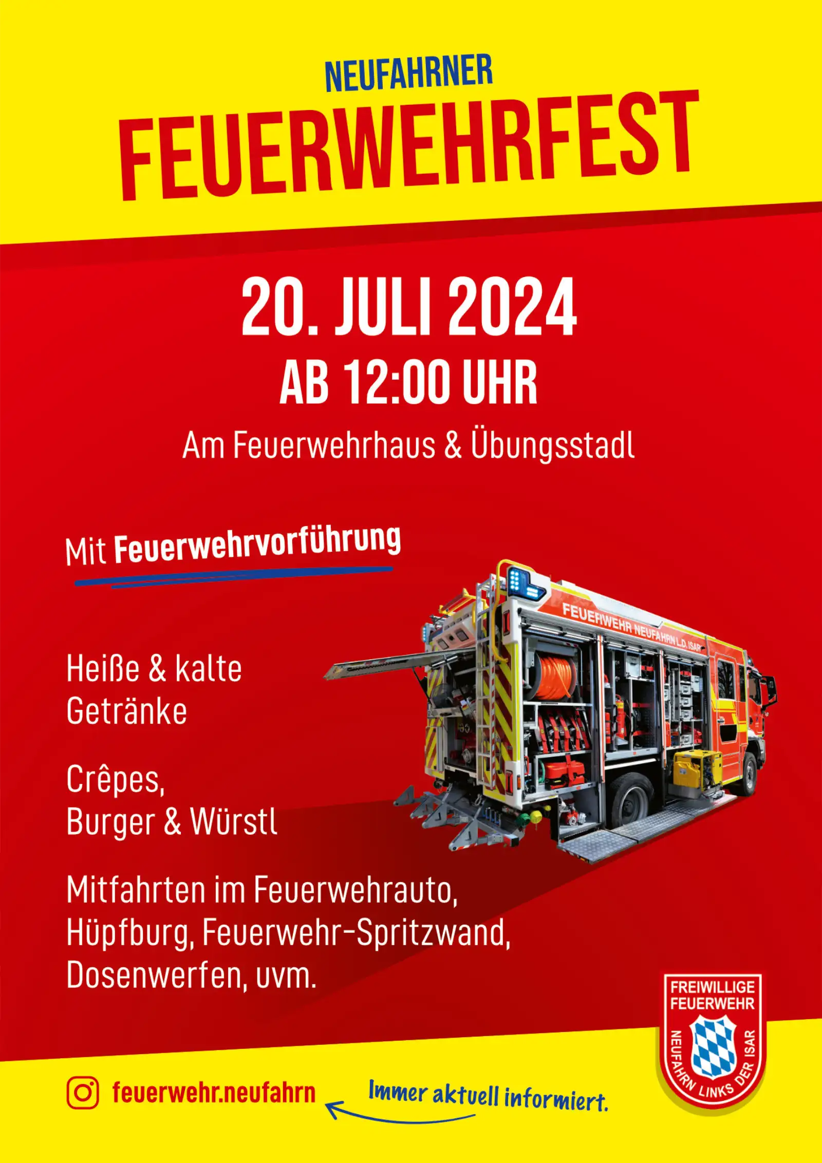 Einladung zum Feuerwehrfest 2024